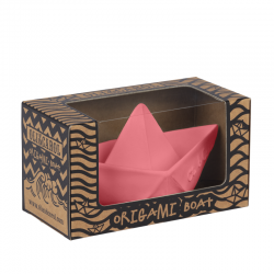 Origami boat - Monochrome pink